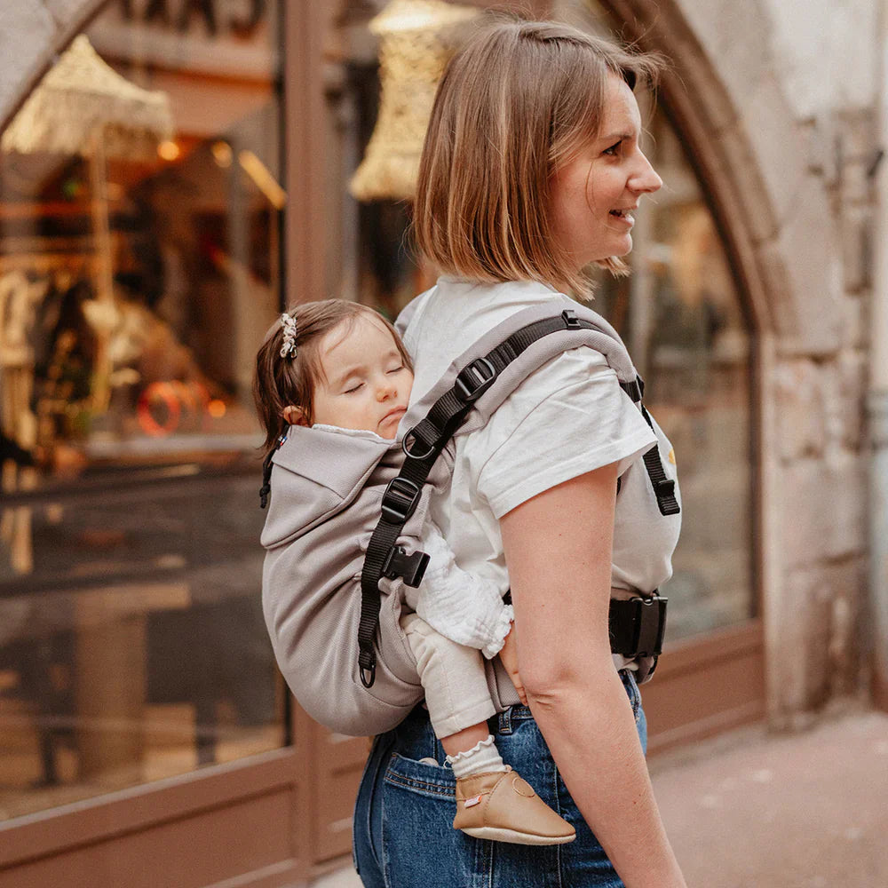 Transat BabyBjörn Balance Soft – Un Transat Ultra-doux En Jersey Tri-matière, Couleur Gris Sable – Pour Bébé Confortable
