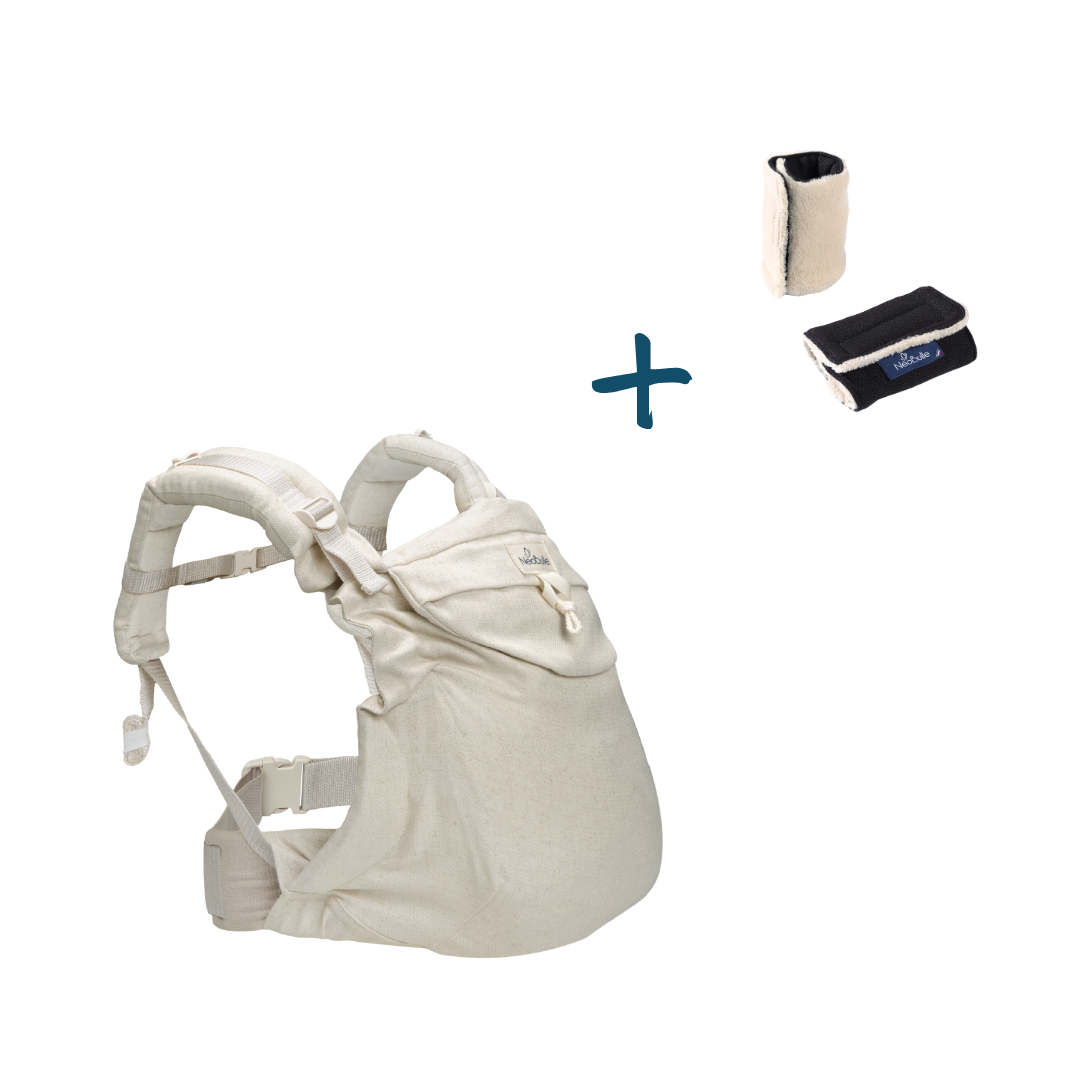 Pack Eco : Néo, Lin Naturel + 2 protège bretelles, Double face