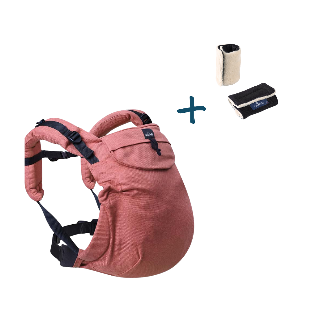 Pack Eco : Néo, Acajou + 2 protège bretelles, Double face