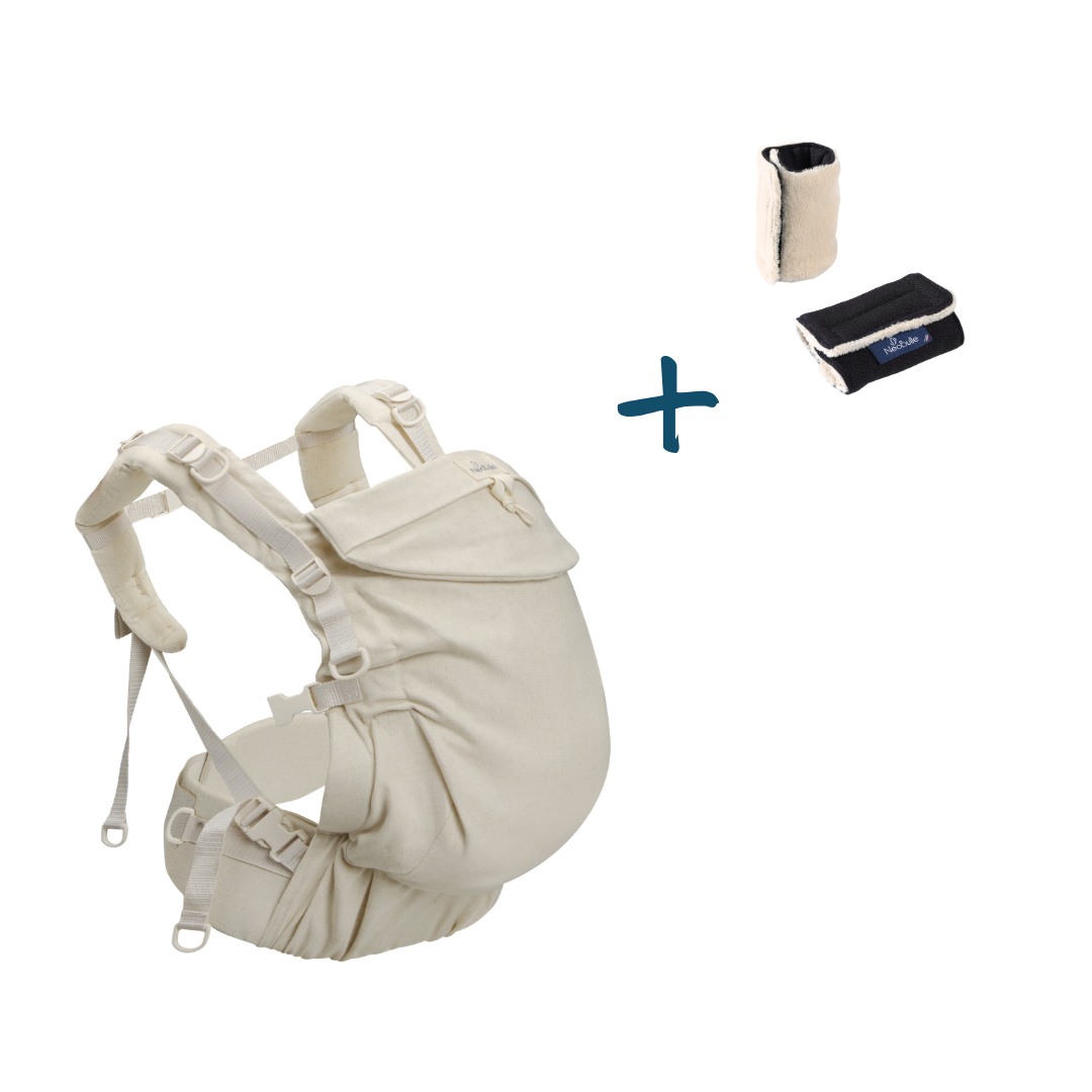 Pack Eco : Néo plus, Lin Naturel + 2 protège bretelles, Double face