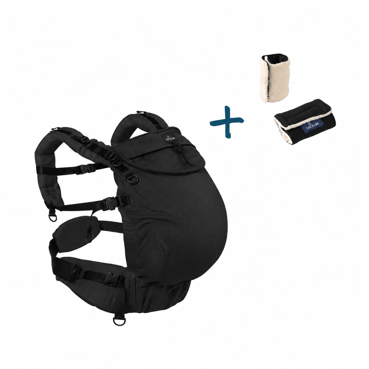 Pack Eco : Néo plus, Noir + 2 protège bretelles, Double face