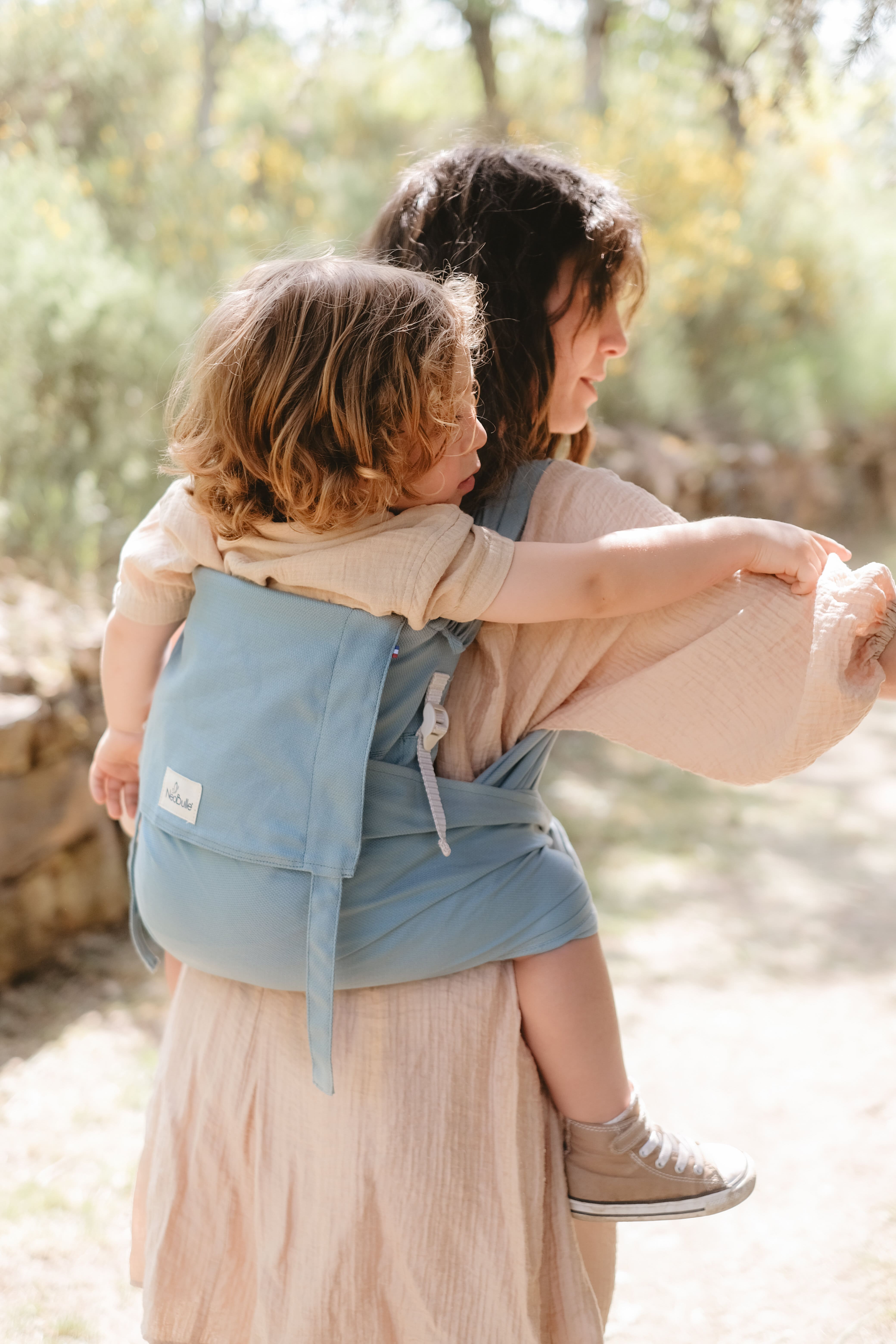 P'tit evo, Porte bébé à nouer, Azur