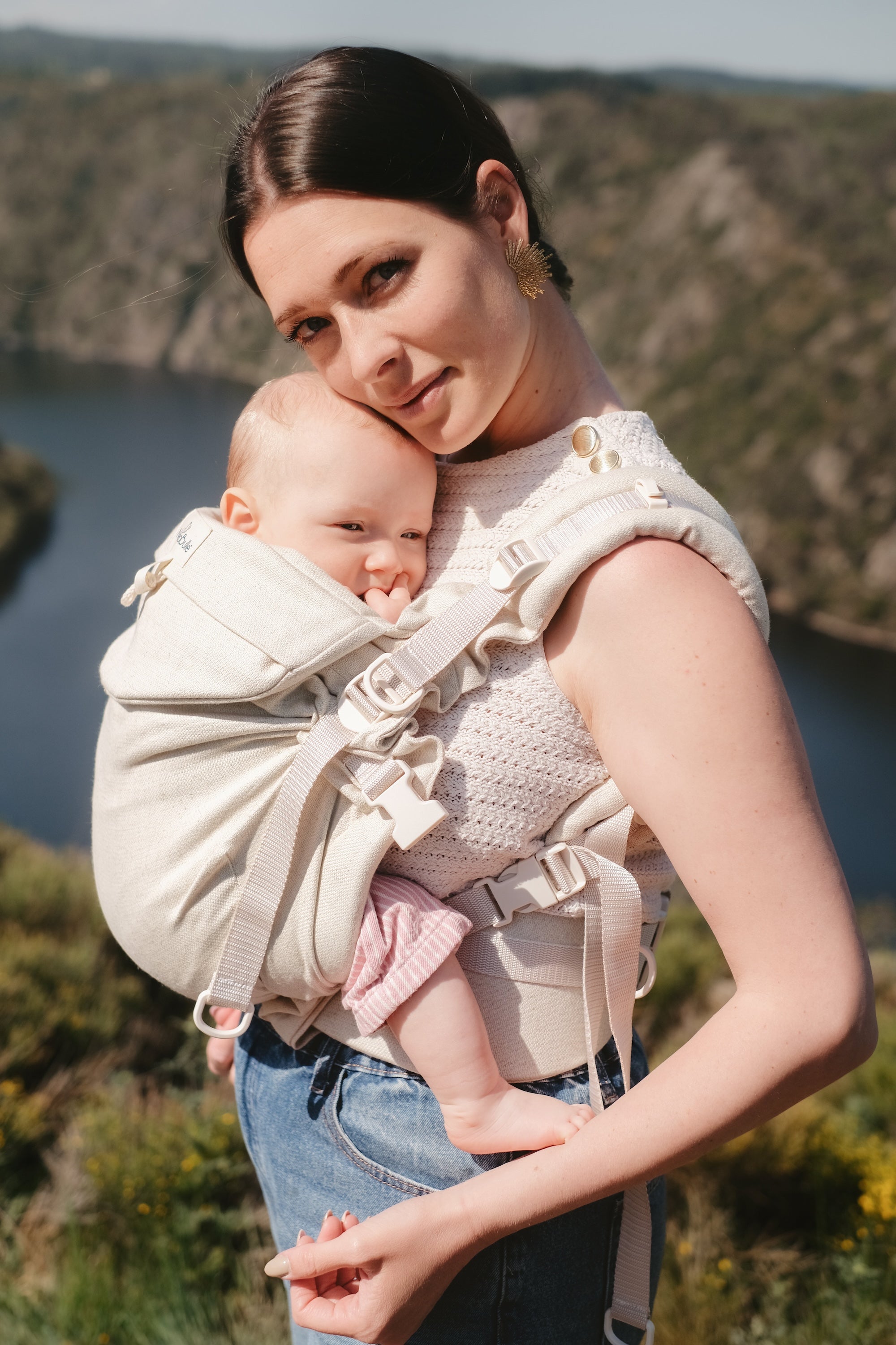Néo plus, Porte bébé physiologique, Lin Naturel