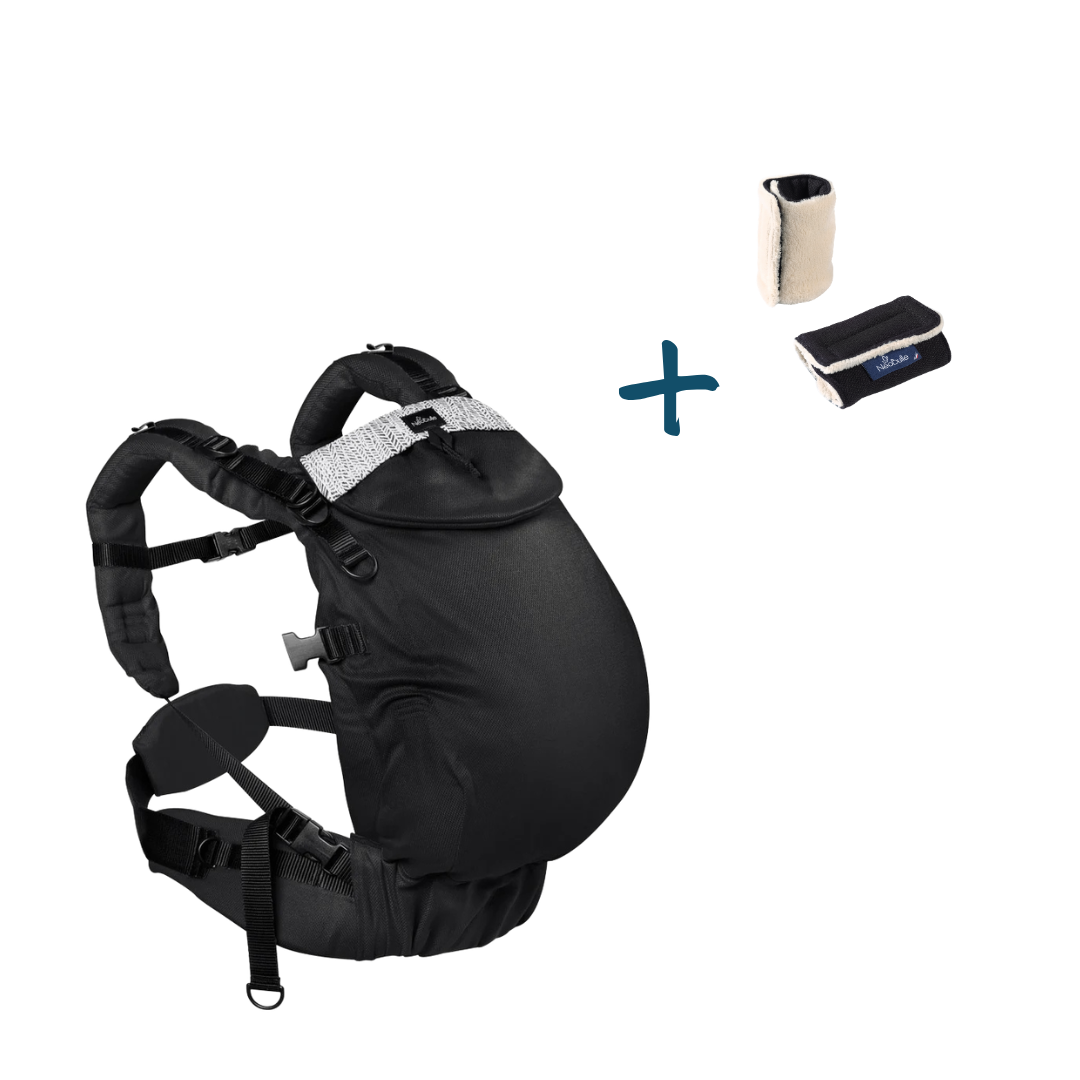 Pack Eco : Néo plus, Ebène + 2 protège bretelles, Double face