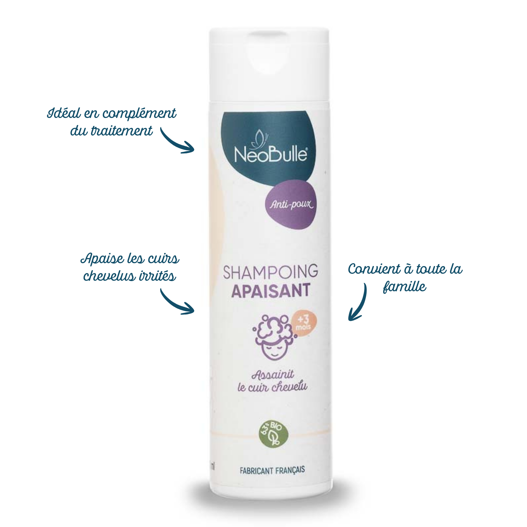 Shampoing Anti Poux Bio Apaisant