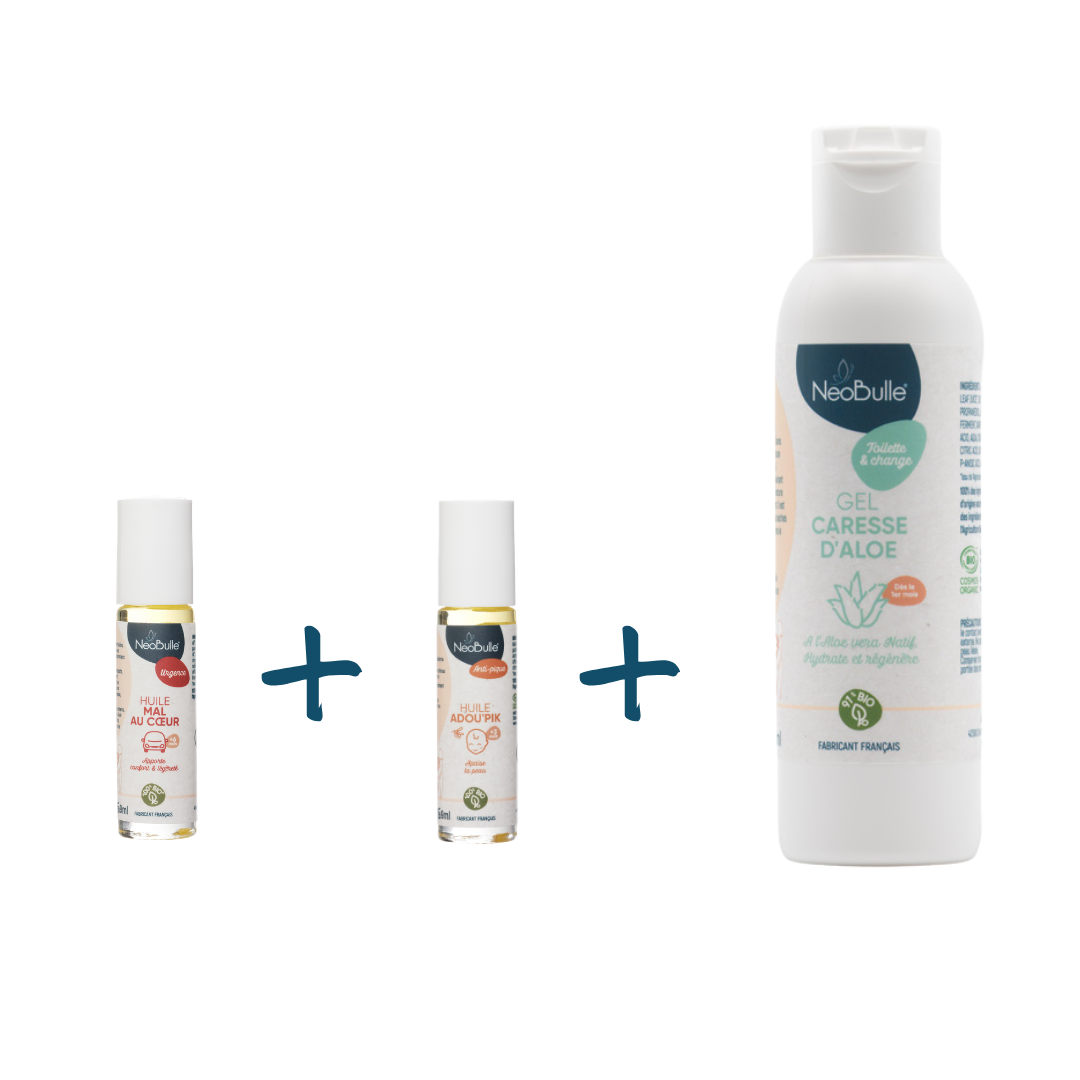 Kit Soin Bébé "Tout pour partir en vacances au soleil"