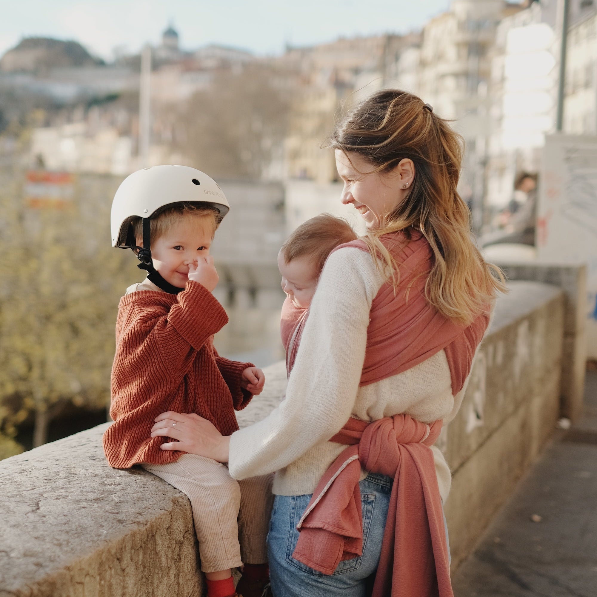 Écharpe de portage classique, terracotta