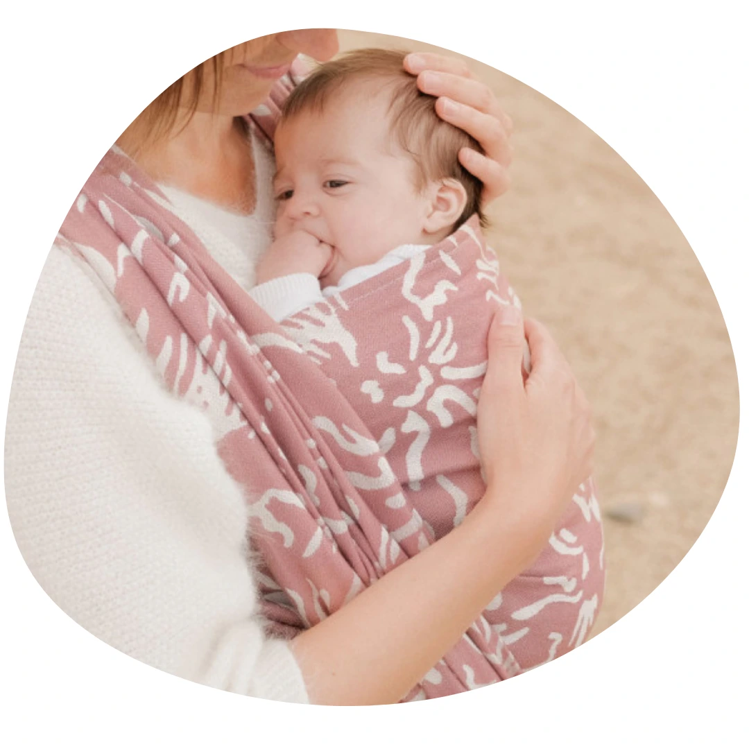 porte bébé allaitement - écharpe tissée Néobulle