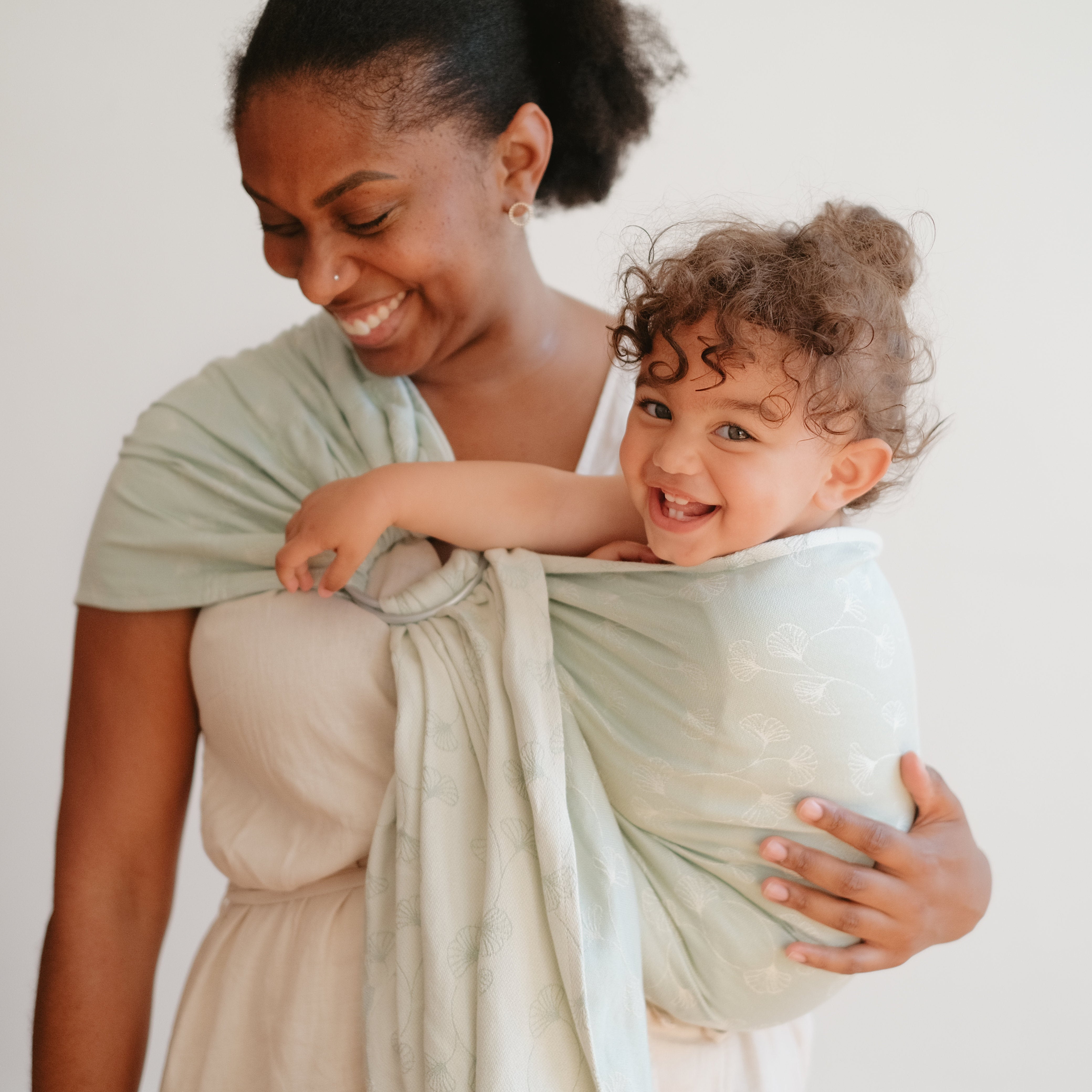 Sling Jacquard, Ginkgo vert