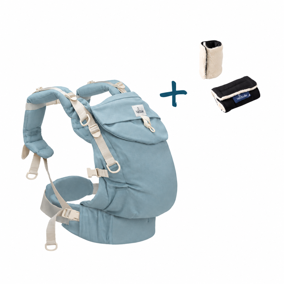 Pack Eco : Néo plus, Azur + 2 protège bretelles, Double face