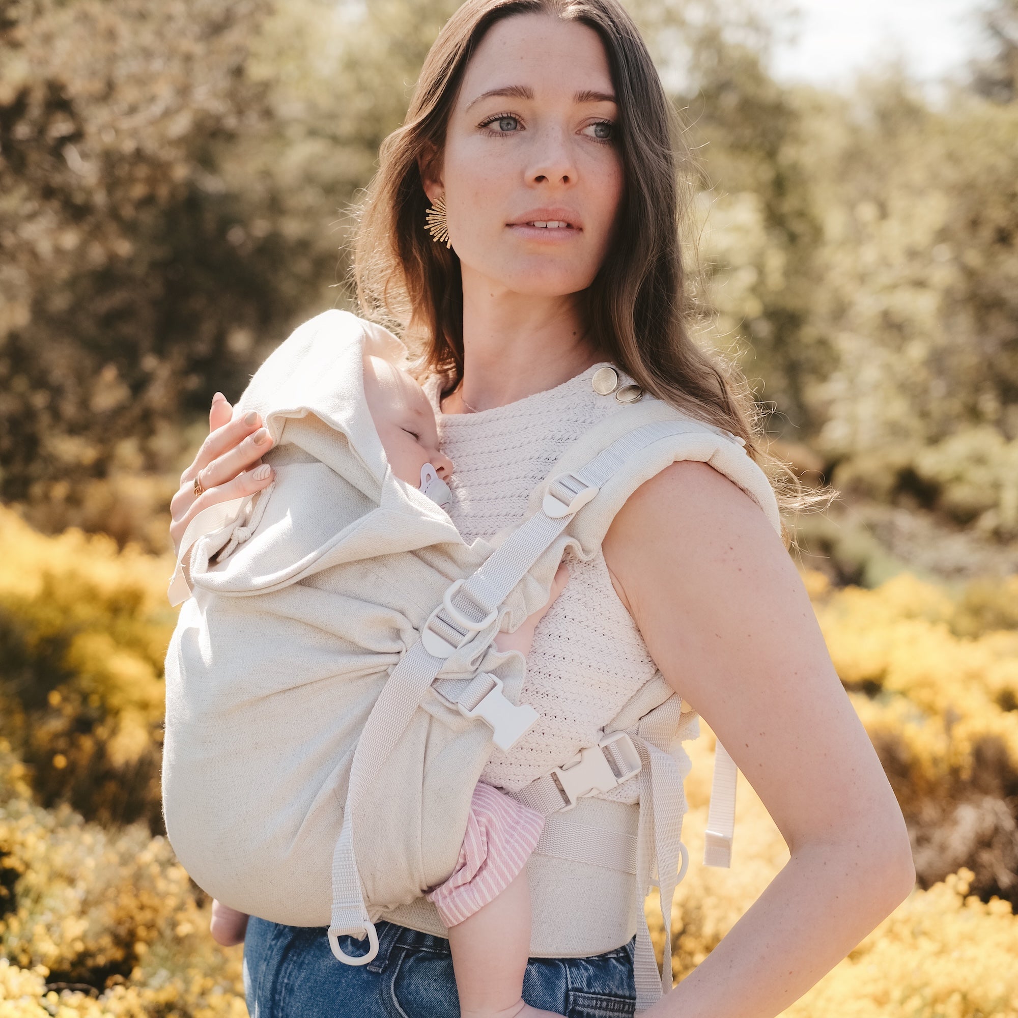 Néo plus, Porte bébé physiologique, Lin naturel