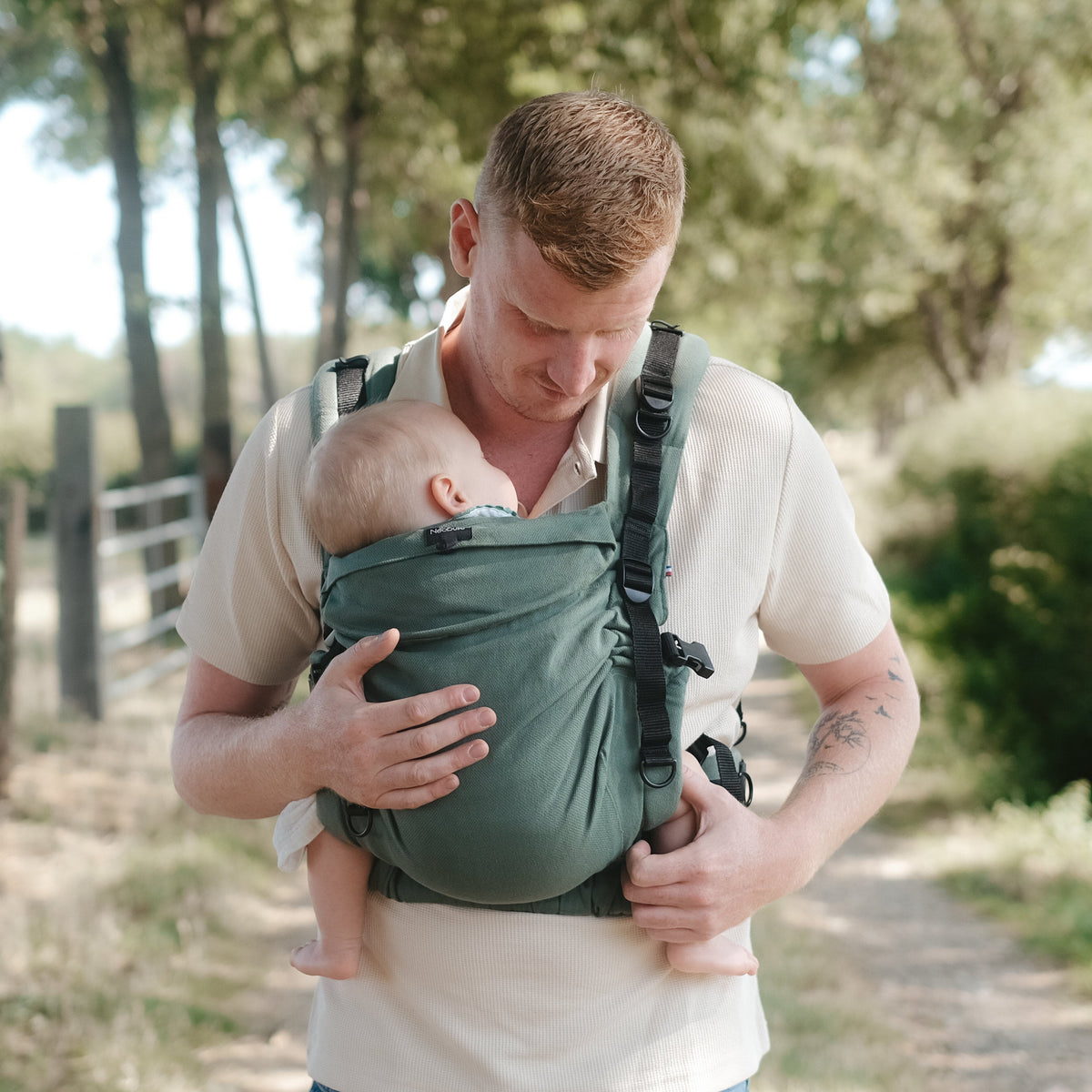 Néo plus, Porte bébé physiologique, Vert eucalyptus
