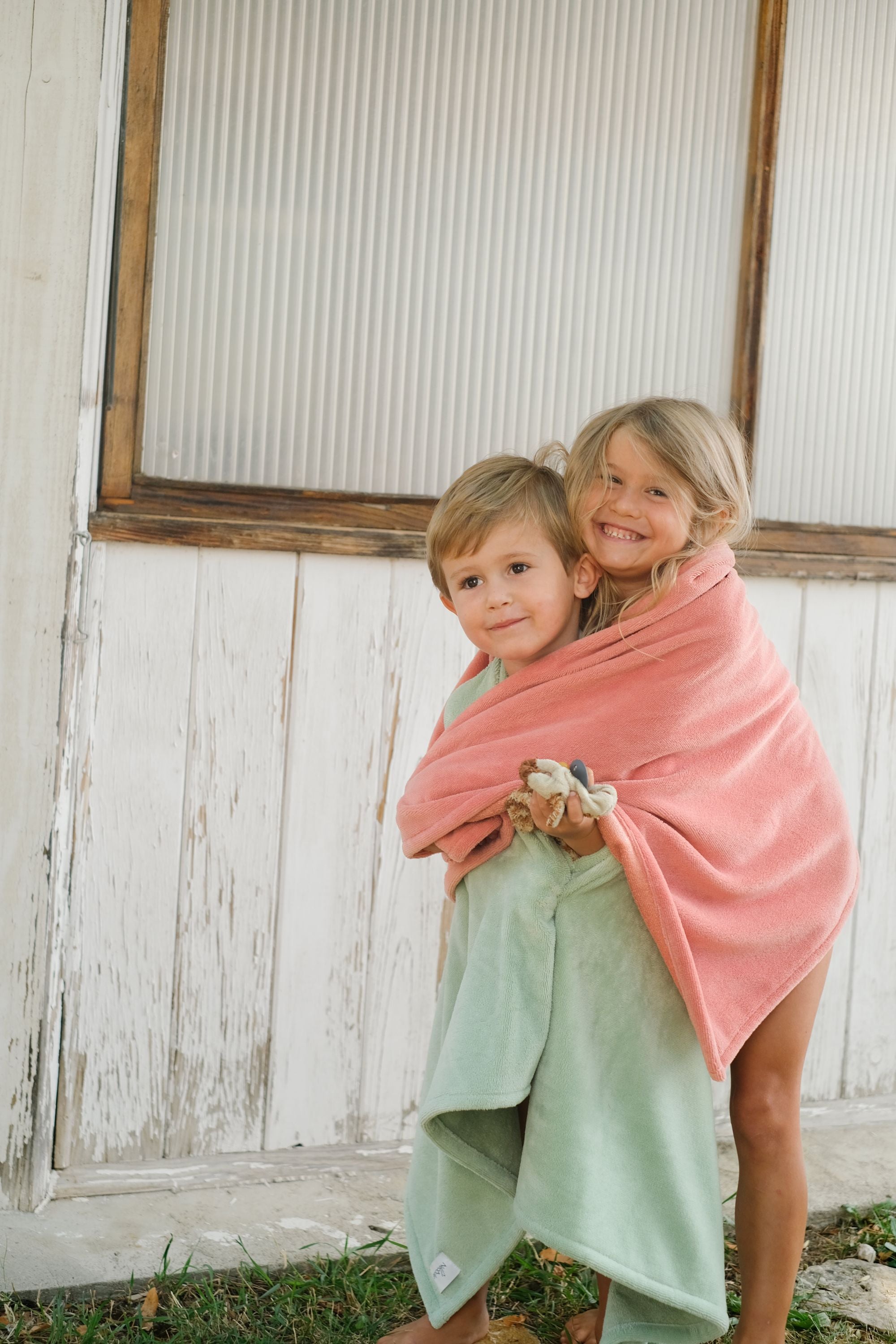 Serviette de bain enfant, Pêche