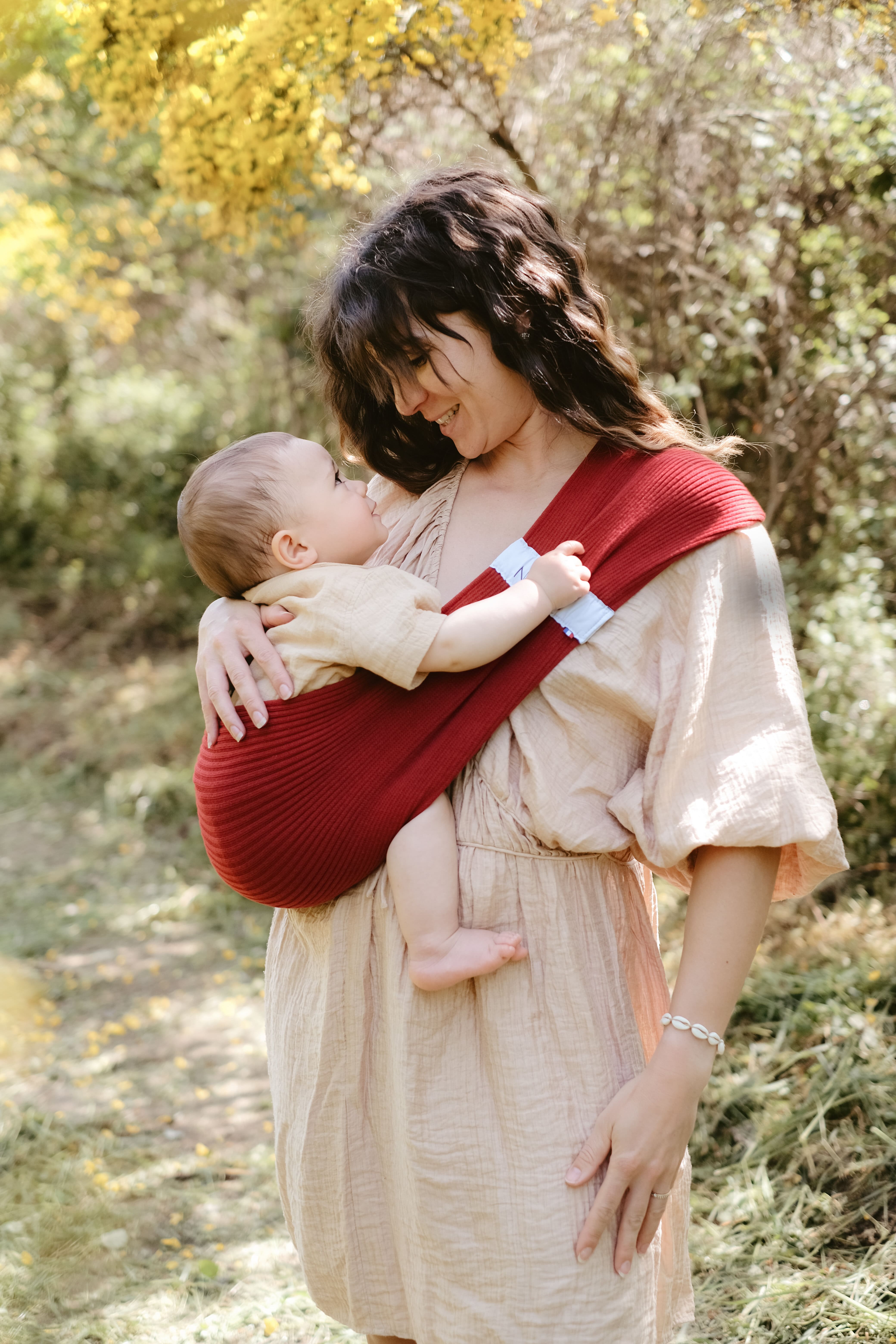 Hop'la porte-bébé d'appoint, Rouge