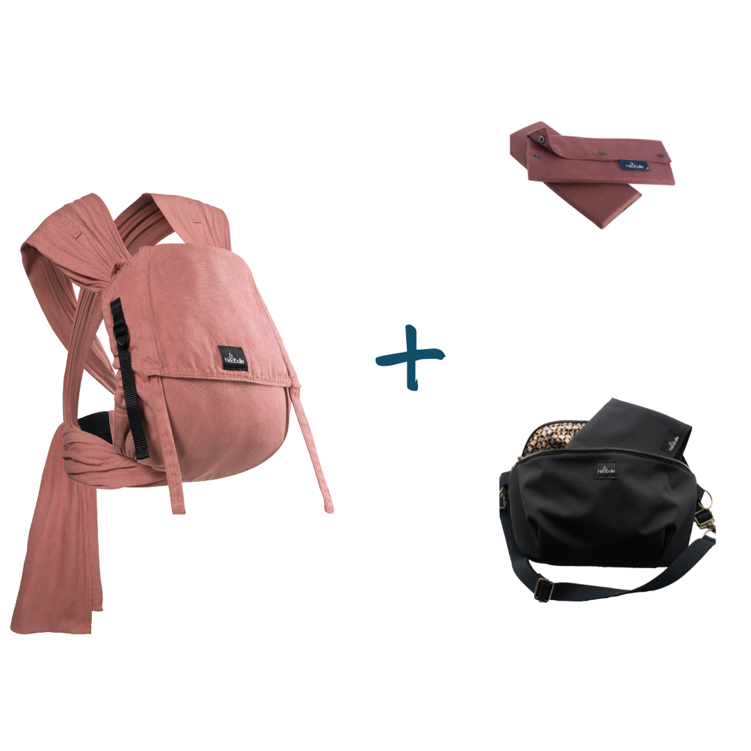 Pack Eco de 3 : P'tit evo, Acajou + 2 pads P'tit confort + Banane lange en vadrouille