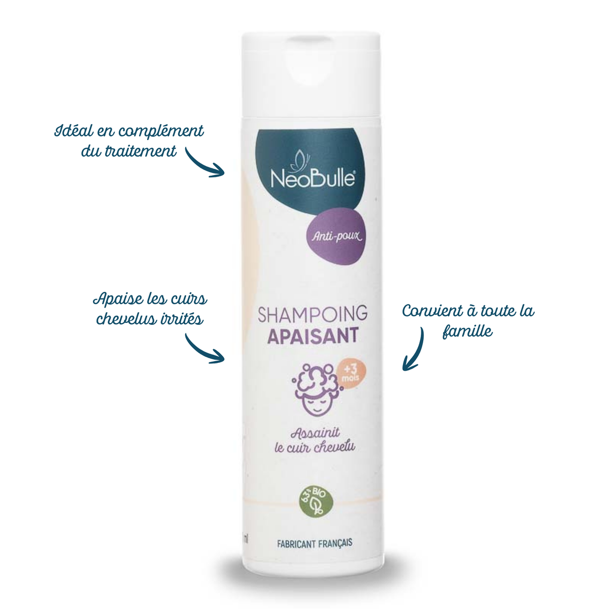 Shampoing Anti Poux Bio Apaisant