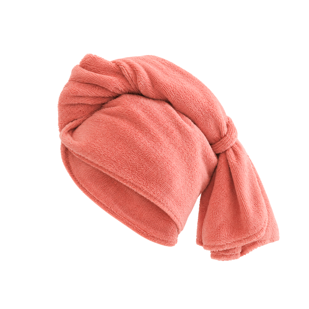 Serviette à cheveux, adulte, Pêche