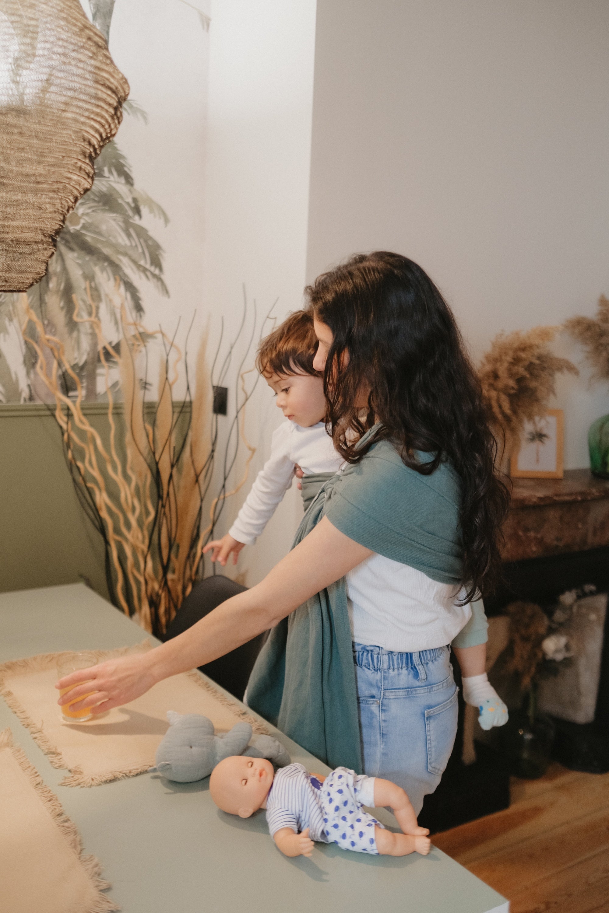 Sling classique, vert eucalyptus