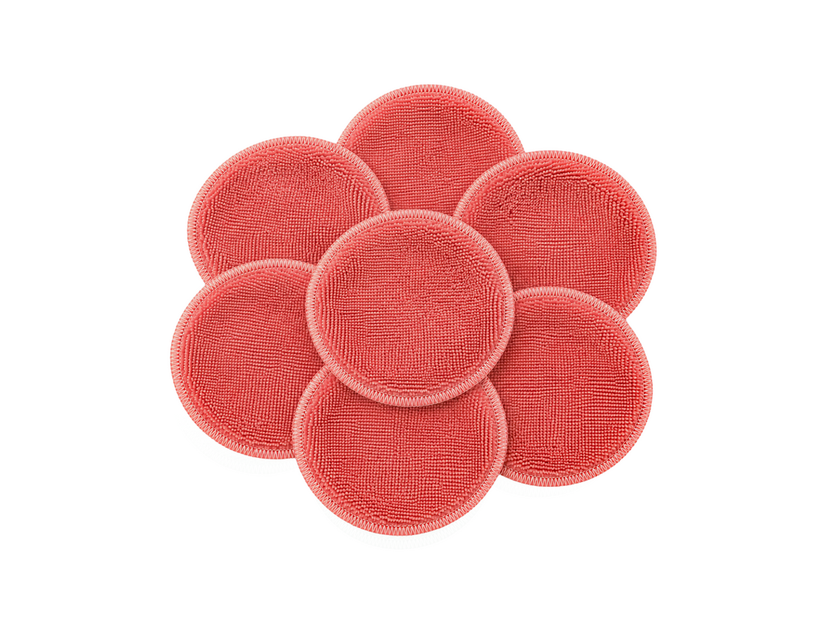 Lot de 7 Disques démaquillants, Pêche