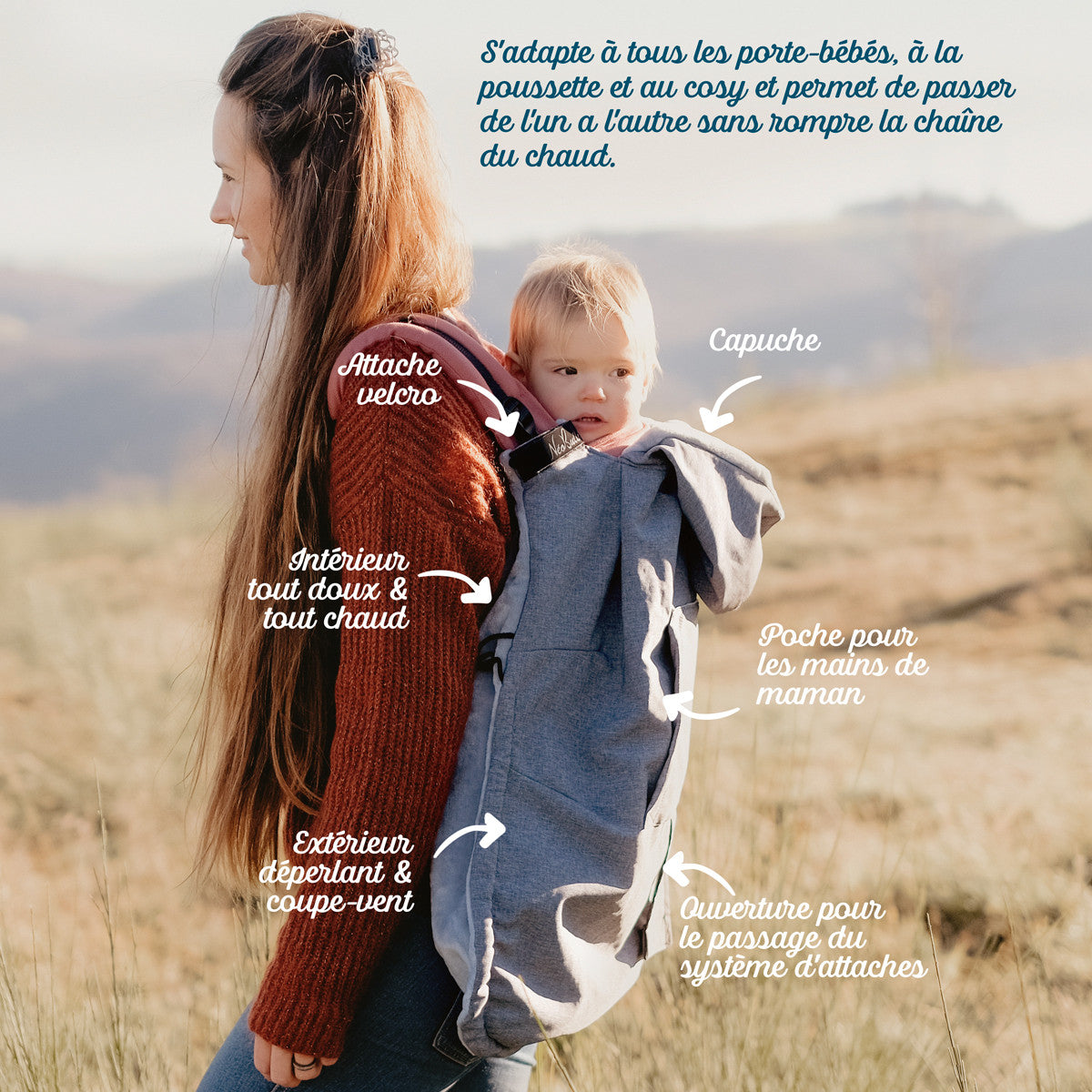 Couverture de portage 3 en 1 version 2