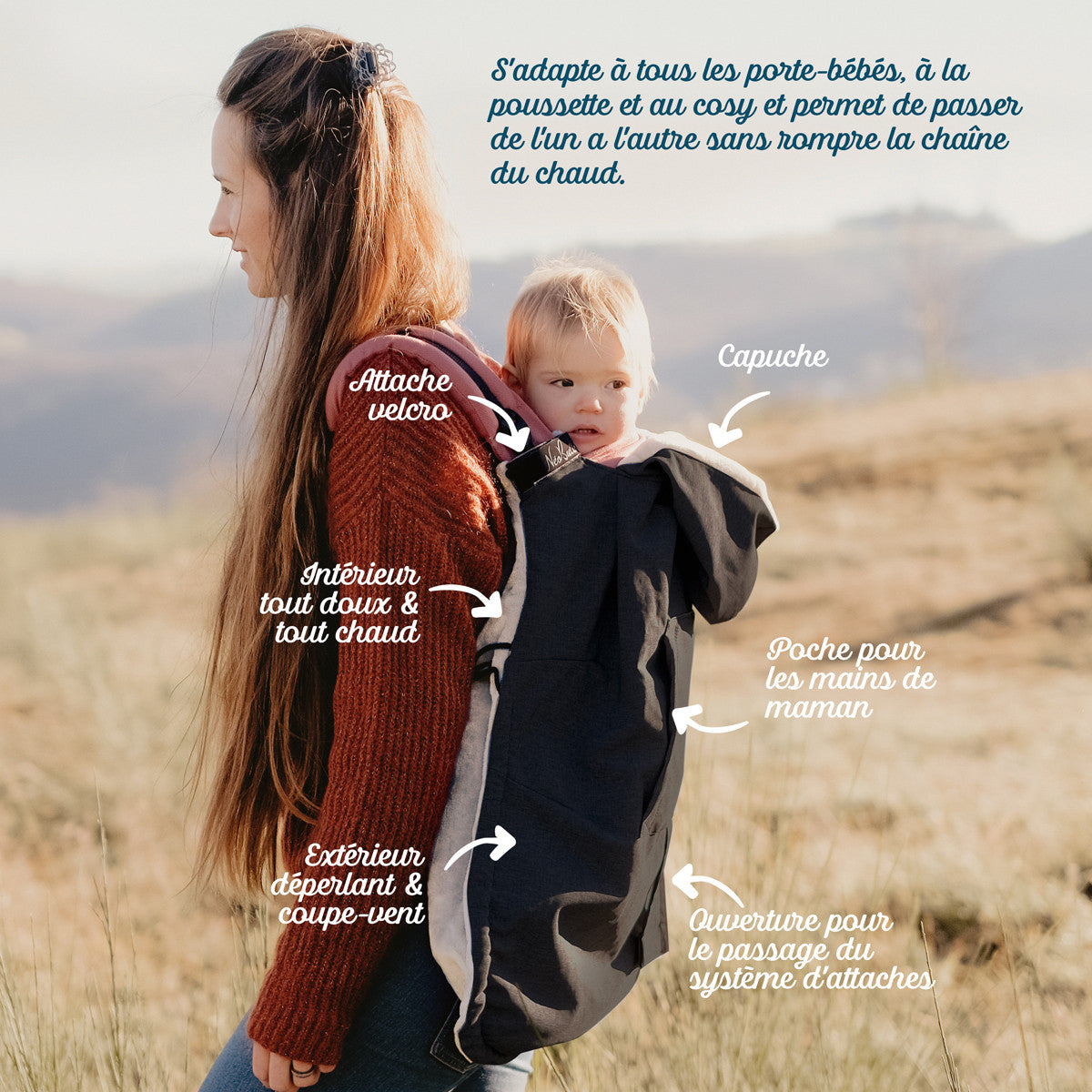 Couverture de portage 3 en 1 version 2