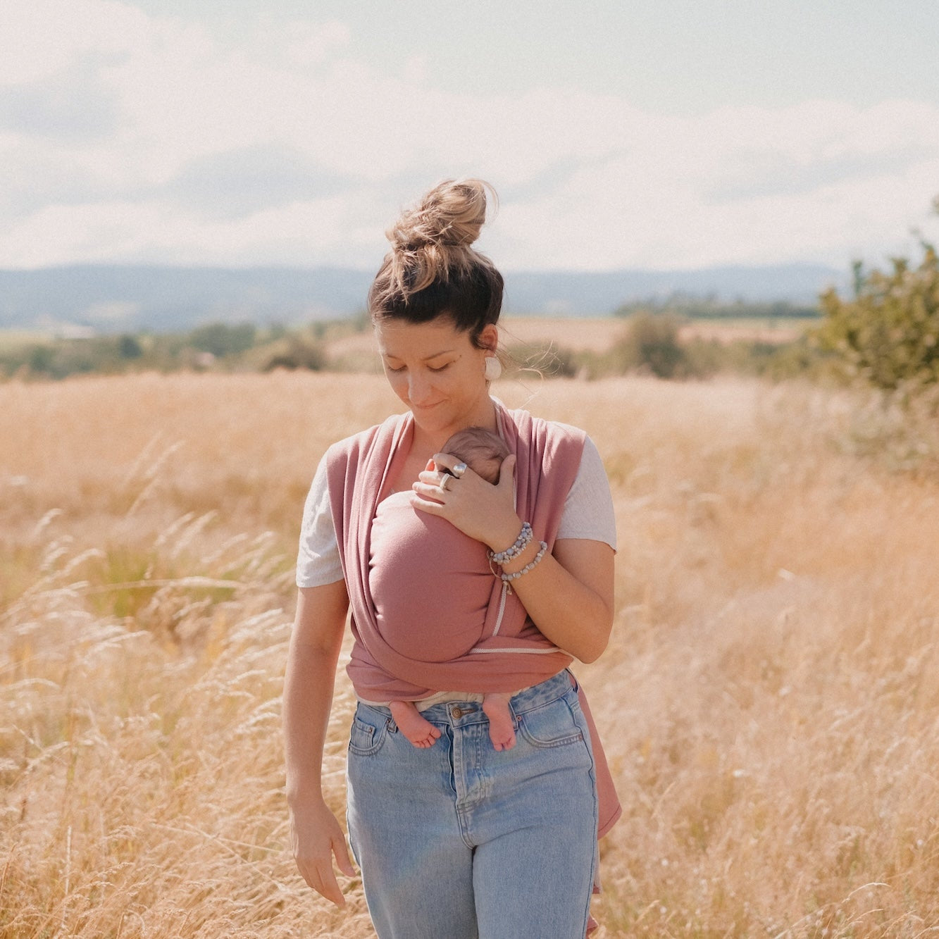 Écharpe de portage classique, terracotta