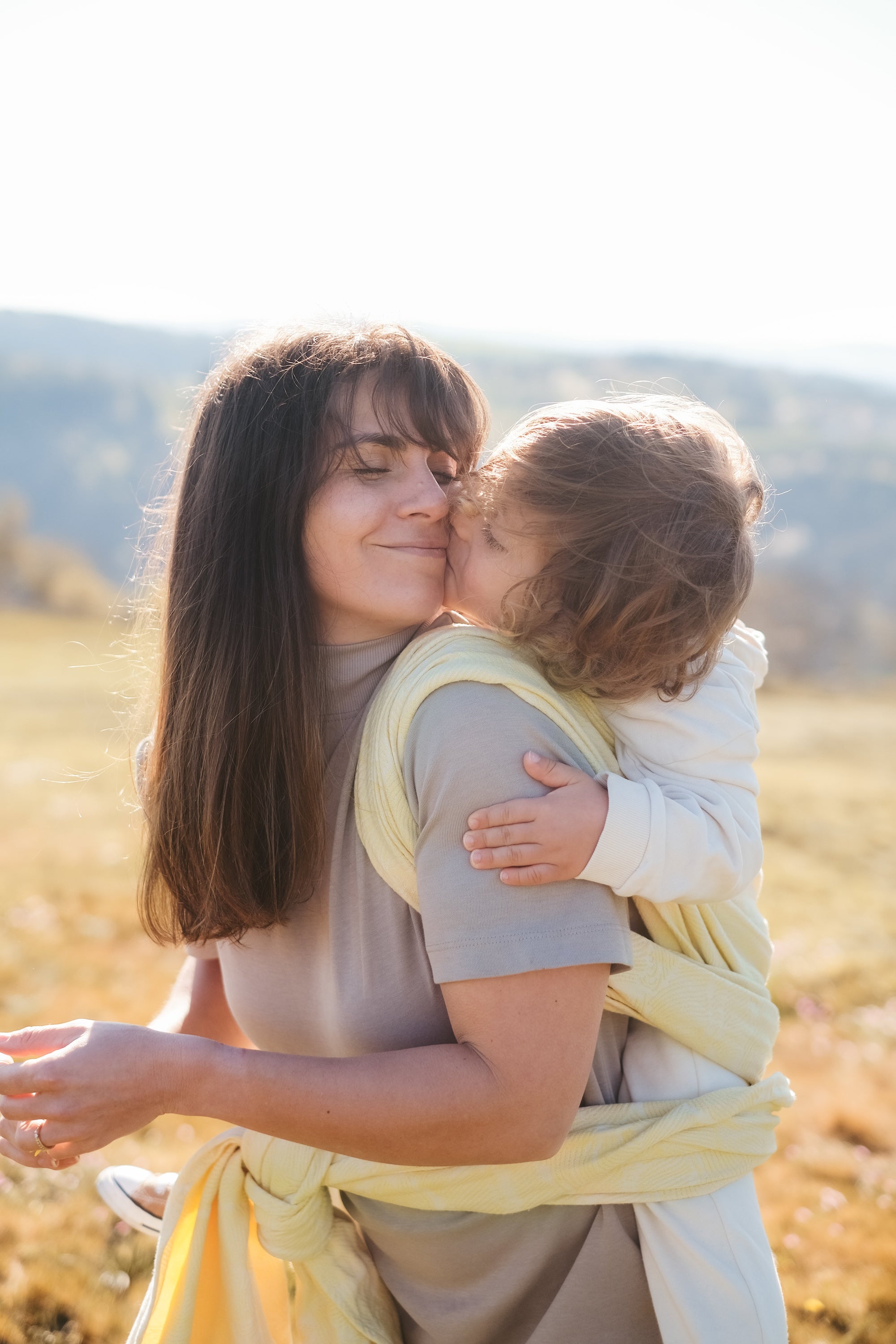 Écharpe de portage SeaCell®, Seigaiha Jaune