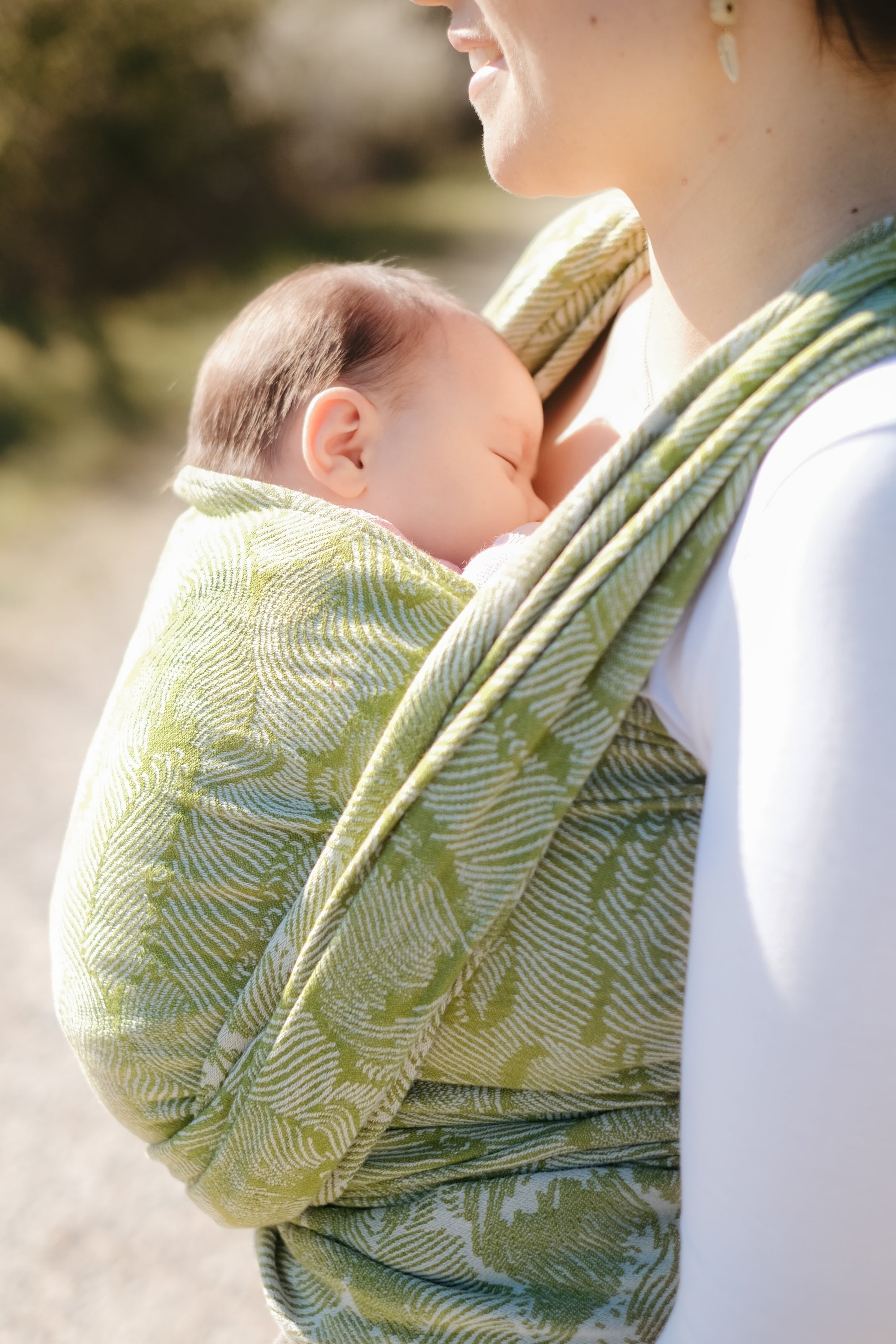 Écharpe de portage SeaCell®, Seigaiha Vert