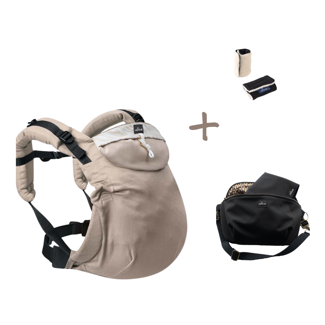 Pack Eco de 3 : Néo, Savane + 2 protège bretelles, Double face + Banane lange en vadrouille