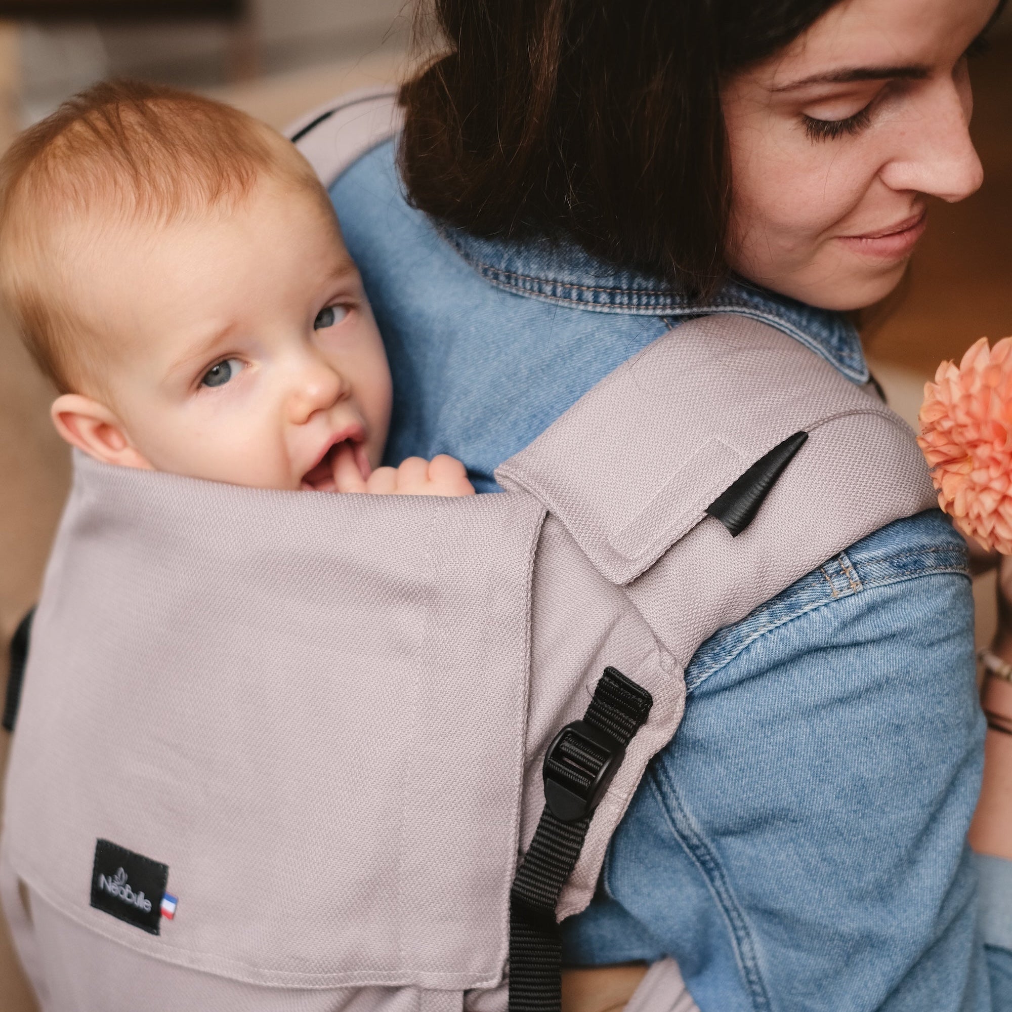 P'tit evo, Porte bébé à nouer, Plume